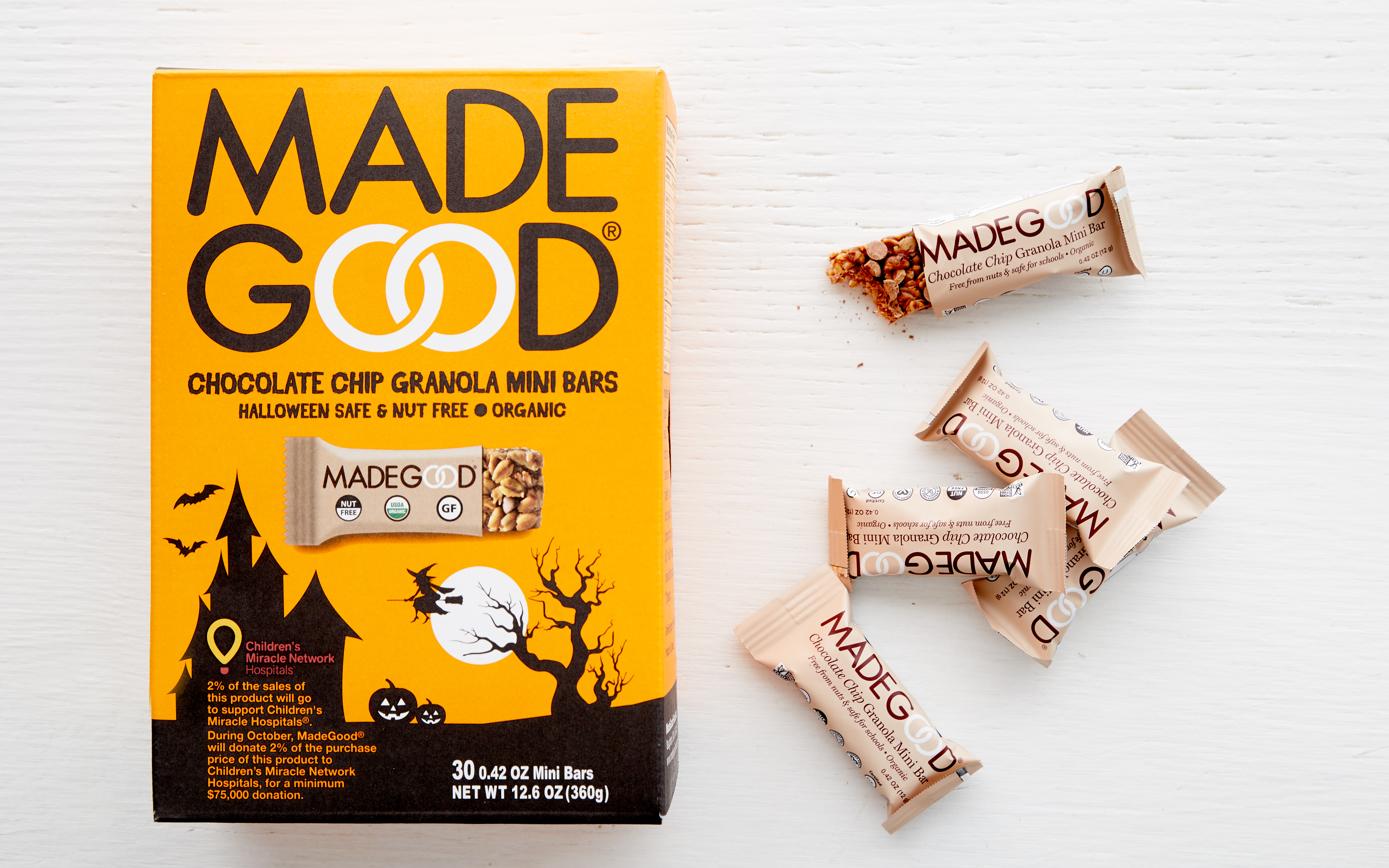 Organic Halloween Chocolate Chip Mini Granola Bars MadeGood Foods SF Bay Good Eggs